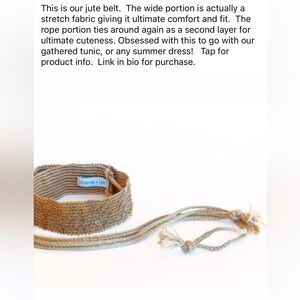 JUTE BELT ADJUSTABLE